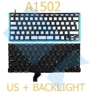 For Apple MacBook Pro A1502 2013-2015 13" Retina US Layout Keyboard + Backlight