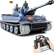Supdex 1/16 Remote Control Tank, 2.4Ghz Metal Tiger RC Tank Toy