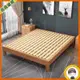 實木床架 雙人床架  高架床 掀床 單人床 鐵製床 櫸木實木床學生床0.9米單人床1.5米雙人床1.8米主臥簡約日式