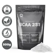 500G PURE BCAA 2:1:1 INSTANTISED AMINO POWDER UNFLAVOURED PRE AND POST WORKOUT