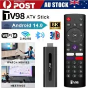 TV98 8K Android 14.0 Smart TV Stick 2.4G 5G WiFi TV Box Ultra HD Media Player