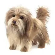 NEW Plush Soft Toy Folkmanis 3104 Shaggy Dog - Mixed Breed - Hand Puppet