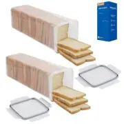 Bread Box Bread Boxes for Kitchen Counter Airtight Loaf Keeper
