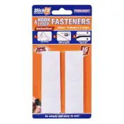 StickFX Hook and Loop Fasteners 22mm White Dot 16Pcs HAR-207