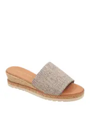Andre Assous Women's Nessie Slip On Slide Espadrille Wedge Sandals