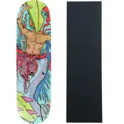 All I Need Skateboard Deck Shark Guts 8.5" with Grip