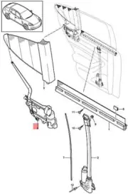 Genuine PORSCHE Panamera 970 Drive For Sunlight Roller Blind Rear 97053658601 (for: Porsche)