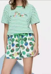 NEW PETER ALEXANDER THE VERY HUNGRY CATERPILLAR TOP + SHORTS PJ SET 3+ RP$139.90