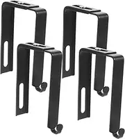 MAGICLULU Metal Cubicle Hooks Over The Door Mirror Hanger Coat Hook Multi-Function Nail-Free Door Towel Rack