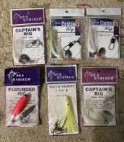 6 New Sea Striker Flounder Rigs