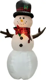 10ft Gemmy Airblown Inflatable Prototype Christmas Country Snowman #881489