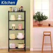 5-Wire Shelving Metal Storage Rack Adjustable Shelves Standing Storage Shelf Uni