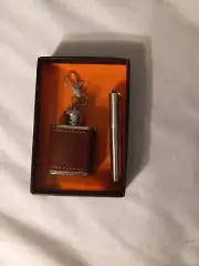 Flask And Tooth Pick Gift Set