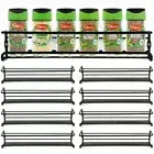 8pcs Space Saving Spice Rack Organizer for Cabinets or Wall Mounts Hanging Racks