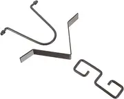 Set Outdoor Rain Chain Gutter Adapter V-Shape Install Metal Hooks for Rain Chain Drainer