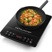 Portable Induction Cooktop, Hot Plate Electric Induction Cooker with Sensor Touc