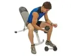 Basic Fitness Bench Flat to Incline - Folding for storage