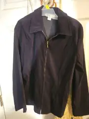 Briggs Black with dark purple undertone Jacket Size 10 spandex stretch