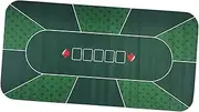 B Baosity Non-Slip Poker Table Layout Mat Home Portable Tabletop Mat Roll-up Rectangle Layouts Pad Accessories , 120x60cm