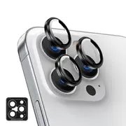 ZUSLAB Apple iPhone 16 Pro Camera Lens Protector, 9H Tempered Glass Camera Cover Screen Protector Metal Individual Ring (2024) - Graphite