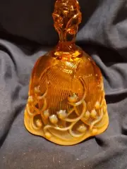 Fenton Cameo Opalescent Bell MINT