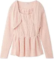 CELFORD(セルフォード) Cellford CWCT251099 Women's Bolero Set Peplum Top