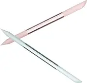 Mikinona 2Pcs Glass Nail File Stylish Cylindrical Nail Buffing Tool for Easy Nail Polishing Lightweight Design for Home Manicure for Nail Art Lovers