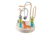 Kaper Kidz Wooden Giraffe Jungle Animal Small Roller Coaster Bead Maze - Preschool Learning Toy