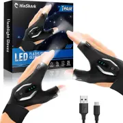 Valentines Day Gifts for Him, LED Flashlight Gloves Rechargeable, Mens Valentine
