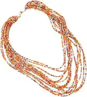 [TOGEVAL] Rice Bead Necklace Earrings Trendy Earrings Necklaces Jewelry Kit Creative Earrings Necklace Kit Style Earrings Dressing Necklace Dressing Earring Black
