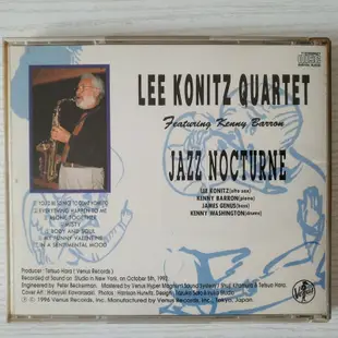 Lee Konitz Quartet   Jazz Nocturne 金碟  爵士CD 無ifpi~宏偉音樂