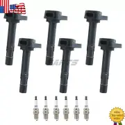 Ignition Coil & Spark Plug Pack Set of 6 UF400 For 2003-2008 Honda Pilot 3.5L V6 (for: Honda)