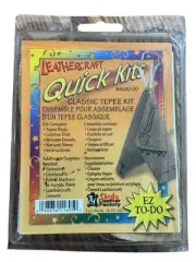 Tandy Leather Factory EZ To Do Quick Kit TeePee New Vtg Y2K Leathercraft