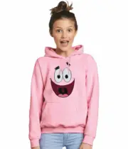 Spongebob Patrick Star Face Youth Kids Hoodie