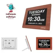 Newest Version, Day Clock Extra Large Impaired Vision Digital Clock with Back...