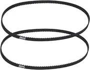 uxcell 2pcs 250XL Rubber Timing Belt 125 Teeth 10mm Width 5.08mm Pitch Synchronous Closed Loop Geared Drive Belt Black for Industrial