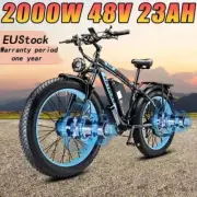 KETELES K800 Dual Motor 2000W Electric Bike 48V 23AH 26" Fat tire E-MTB 50KM/H