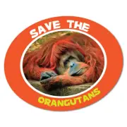 Save The Orangutans Palm Oil Protest Sticker Decal Funny Car Prank Laptop #67...
