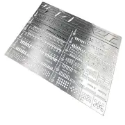 13 in1 Stainless Auxiliary Stencil Templates For 1/100 1/144 MG Gundam Models