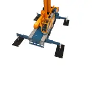 Model Crane Heavy Duty Base Plates 4'X8'X6" 1/50 Scale Set of 4.