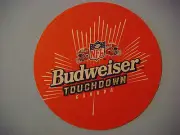 Beer Bar Coaster ~ Anheuser Busch BUDWEISER Bud Touchdown NFL Football CANADA