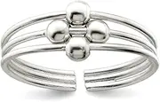 [JewelryWeb] 925 Sterling Silver Solid Polished toe ring-toe ring for Women