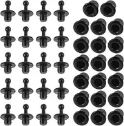LALADEFIEE Speaker Mesh Retainers 20 Piece Plastic Snap Button Clamps for Car Audio Stylish Mounting
