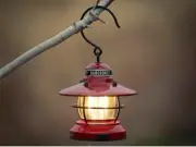 Barebones Living Edison Mini Lantern Red Powder-Coated Steel Construction 274
