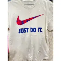 在飛比找蝦皮購物優惠-NIKE 大LOGO JUST DO IT 短袖T恤 白色L