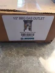 Burnaby BBQ-SS-50 BBQ Gas Outlet, 1/2" NPT Inlet, 1/2" Quick Disconnect Outlet