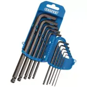 Draper Imperial Hex and Ball End hex Key Set 10 Piece 33716