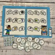 Snowball Fight Long I CVCe Winter File Folder Game Literacy Center Phonics First