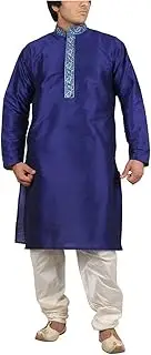 [Royal Kurta] Big Boy's Jacqaurd Emroidered Kurta Pyjama Set