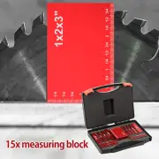 16Pcs Setup Blocks Height Gauge Set Precision Aluminum Alloy Setup Bar guvyw